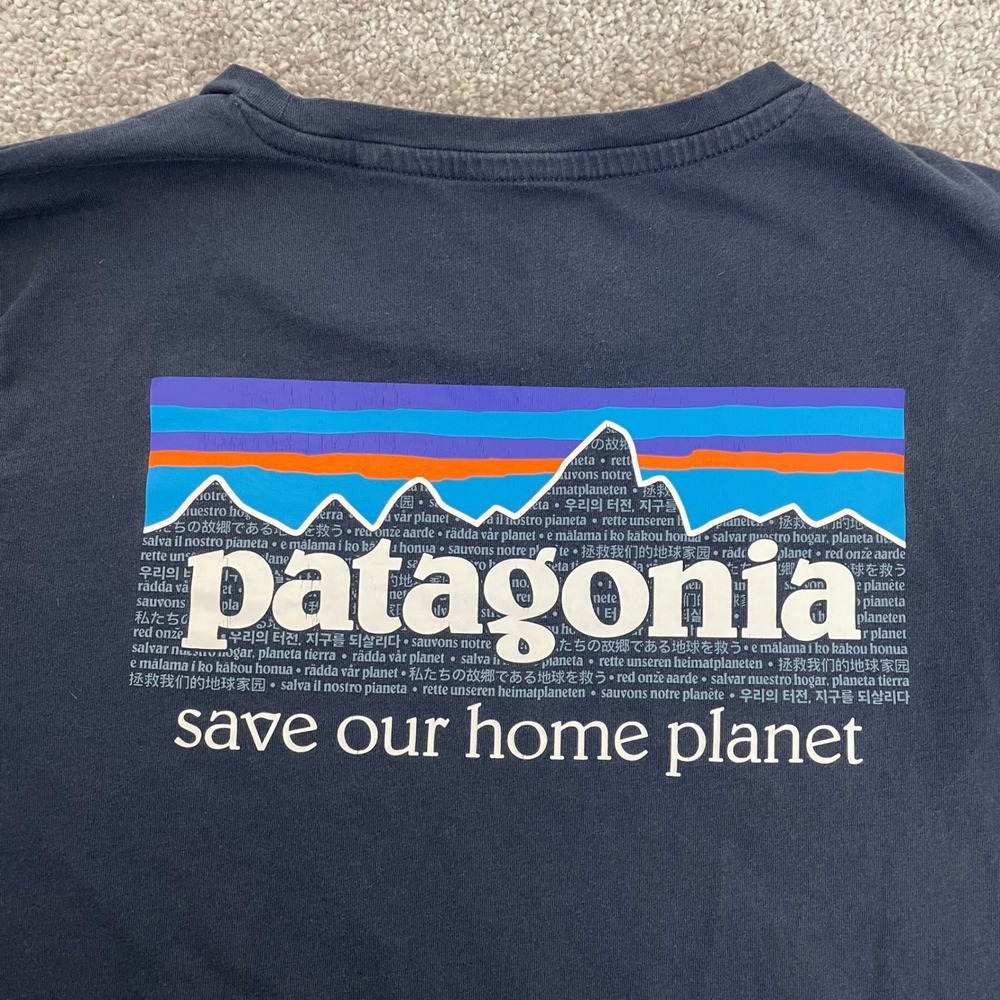 Patagonia T Shirt Womens Extra Small Save Our Home Planet P6 Mission Organic